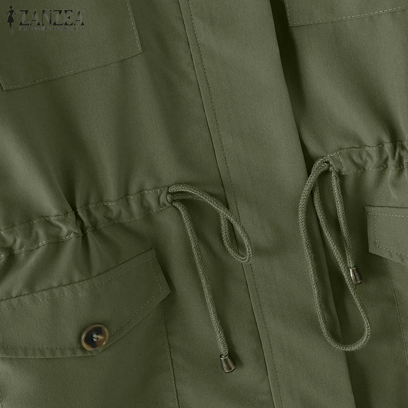 Chaqueta Informal con Cuello Alto