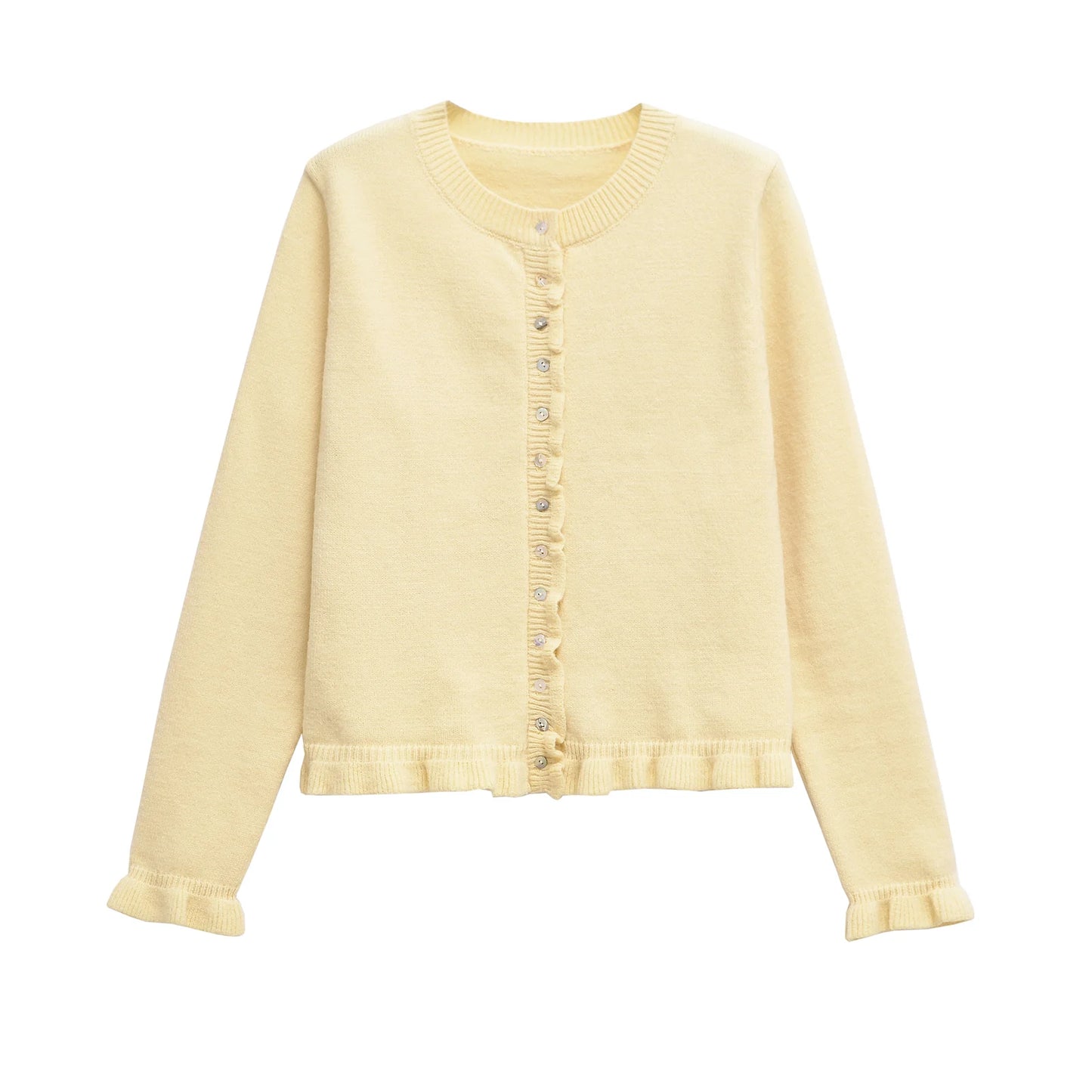 Chaleco Cuello Redondo y Boton