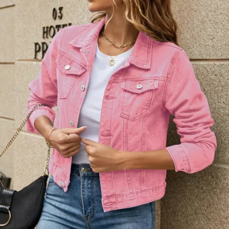 Chaqueta Informal con Cuello Vuelto