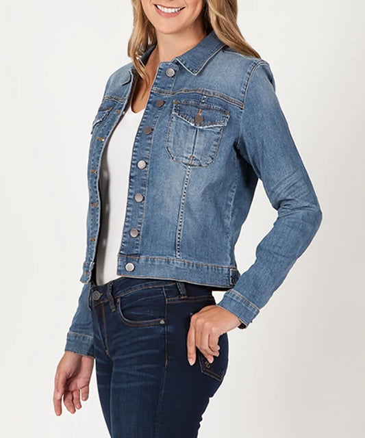 Chaqueta Desgastada con Botones