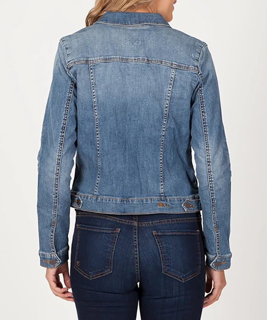 Chaqueta Desgastada con Botones