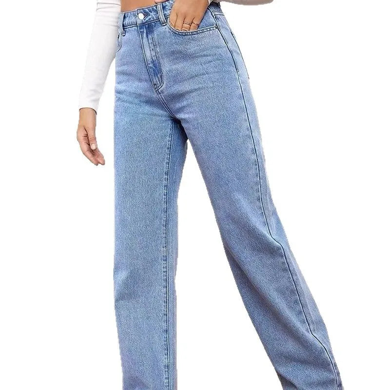 Jeans Slim Fit Pierna Recta Alta