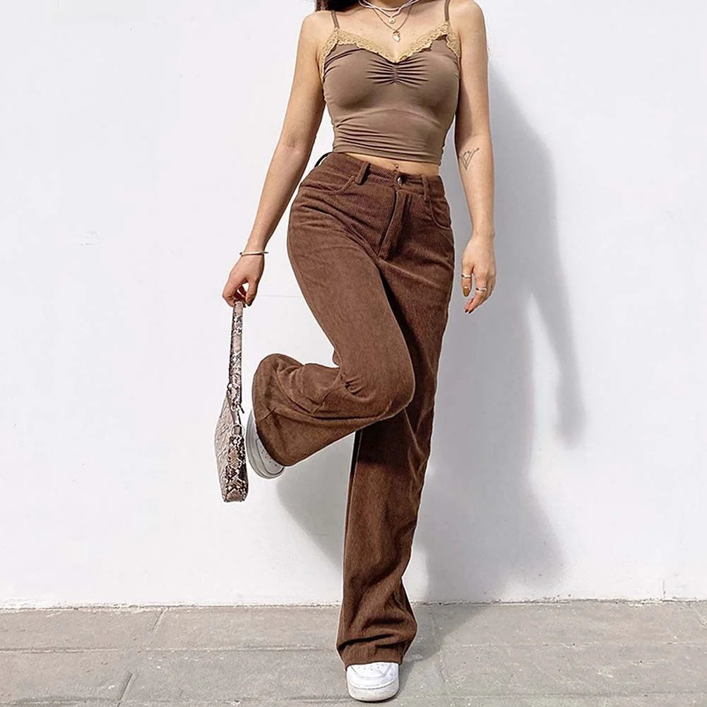 Pantalón Casual Pierna Ancha. Ross
