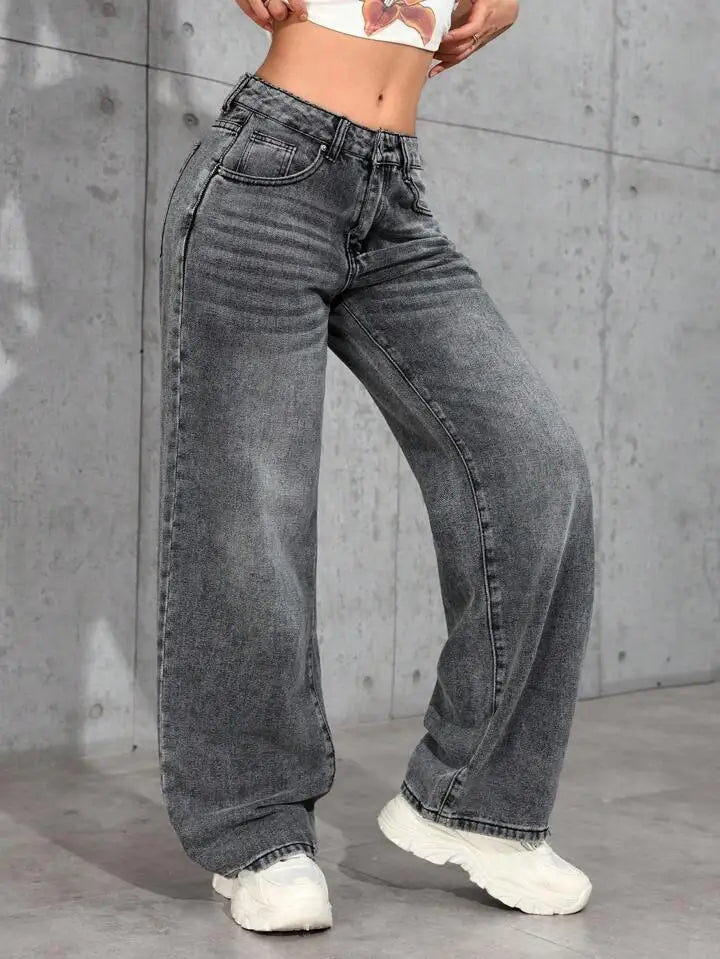 Jeans Rectos Cintura Alta. Moni