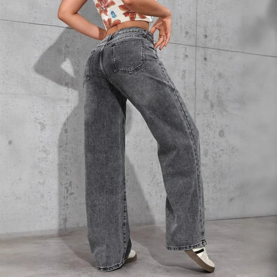 Jeans Rectos Cintura Alta. Moni