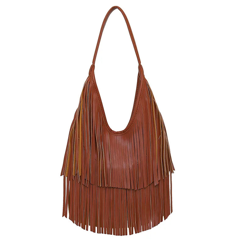 Bolso de Mano con Borlas Largas