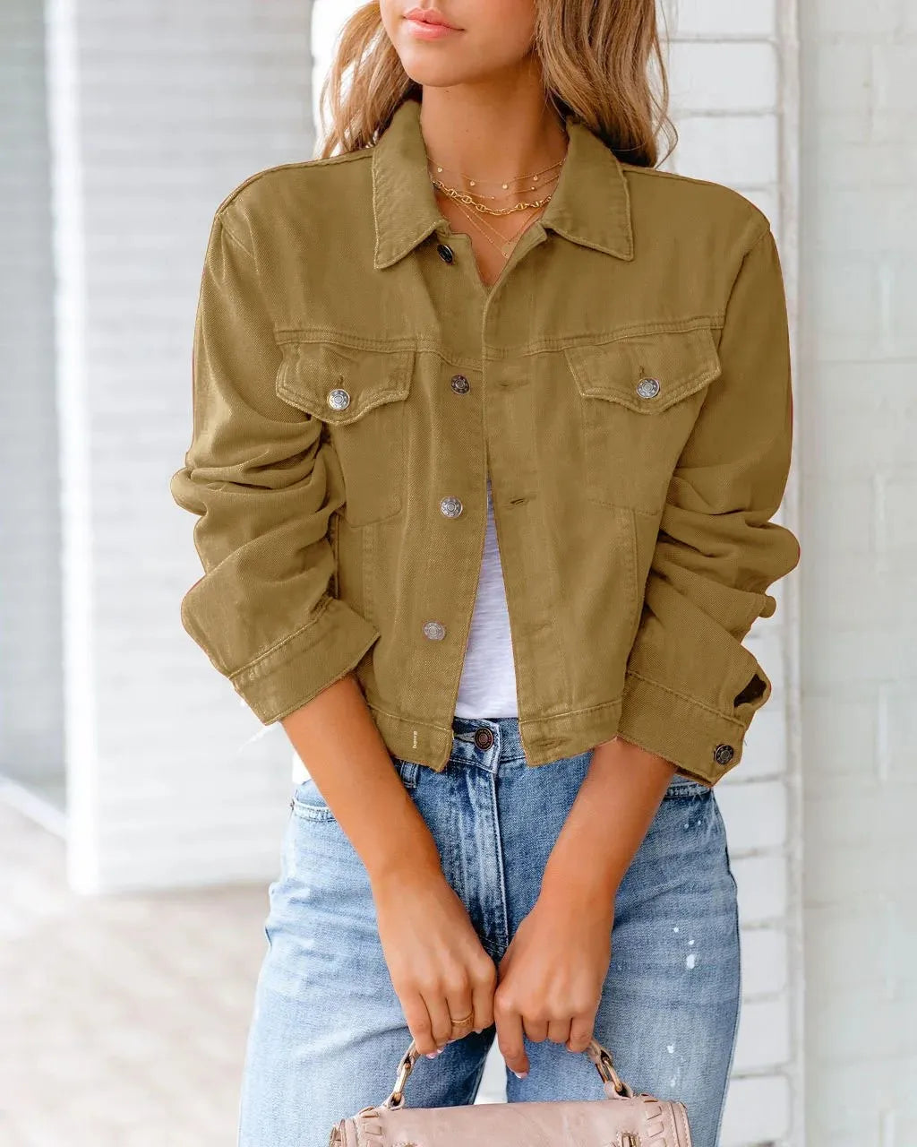 Chaquete Retro Estilo Americano