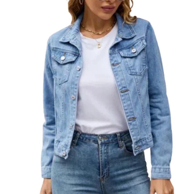 Chaqueta Informal con Cuello Vuelto