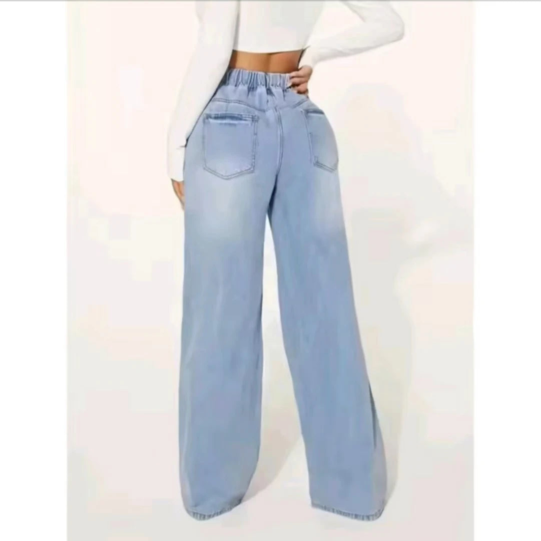 Jeans Holgado con Cordon. Ani