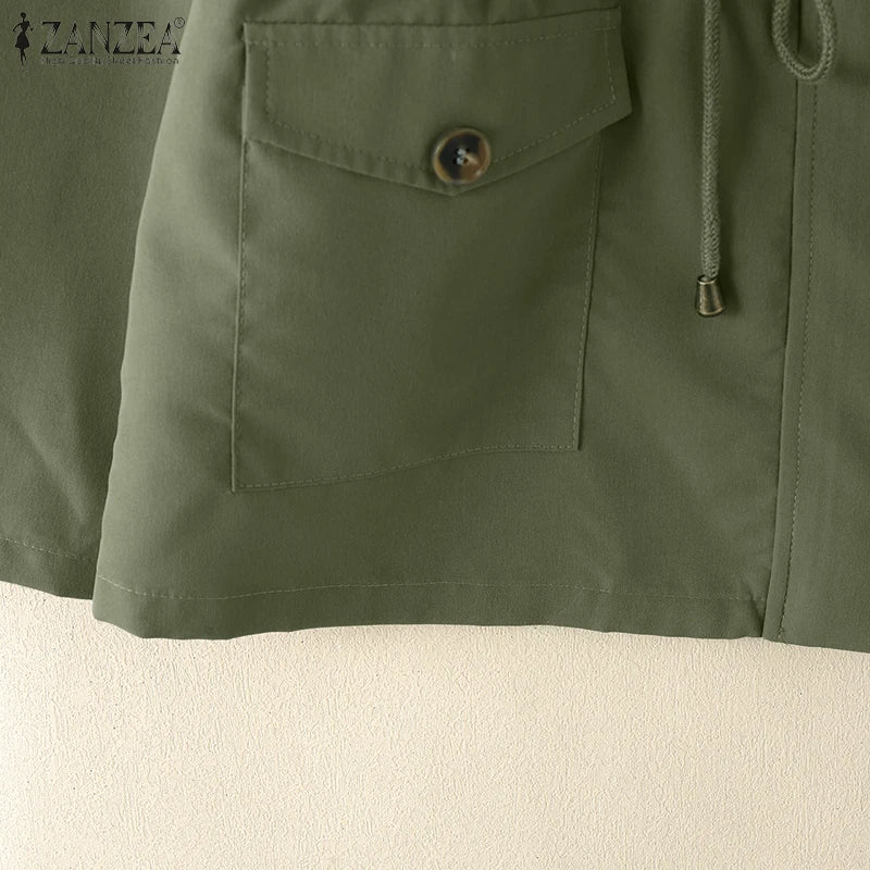 Chaqueta Informal con Cuello Alto
