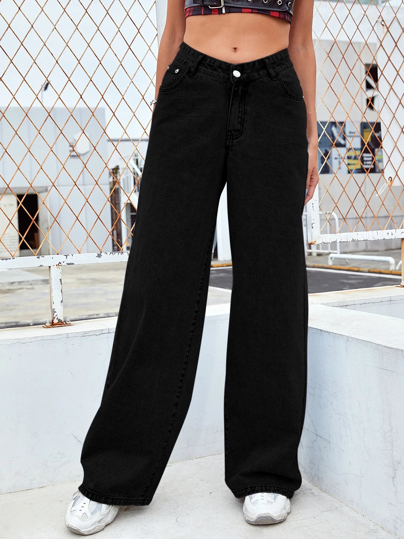 Jeans Slim Fit Pierna Recta Alta