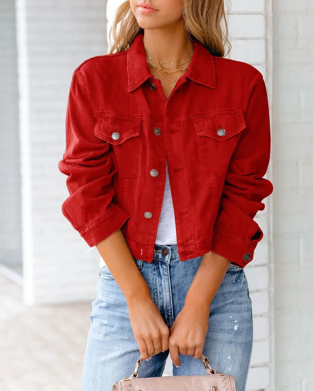 Chaquete Retro Estilo Americano