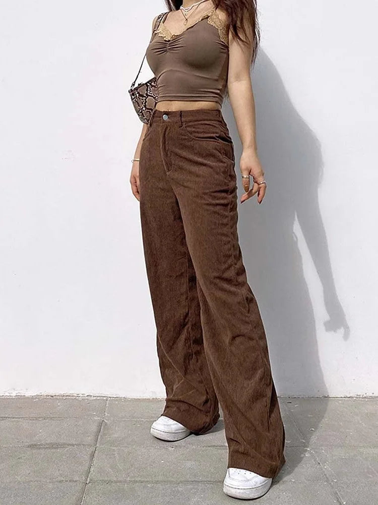 Pantalón Casual Pierna Ancha. Ross