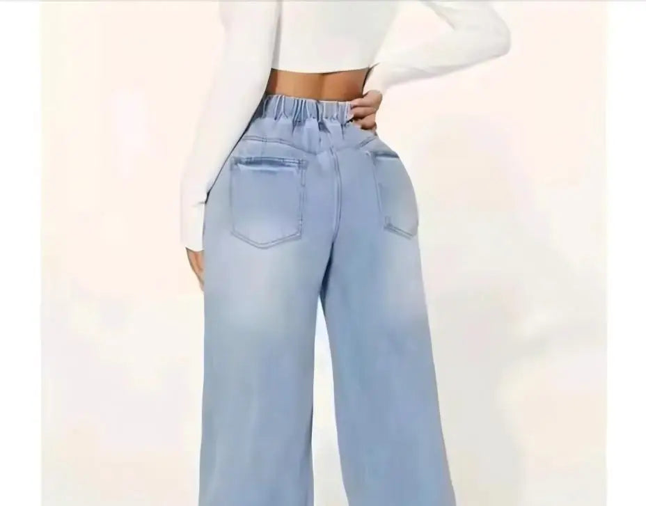 Jeans Holgado con Cordon. Ani
