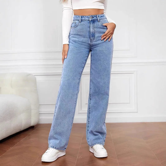 Jeans Slim Fit Pierna Recta Alta