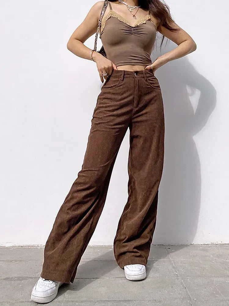 Pantalón Casual Pierna Ancha. Ross