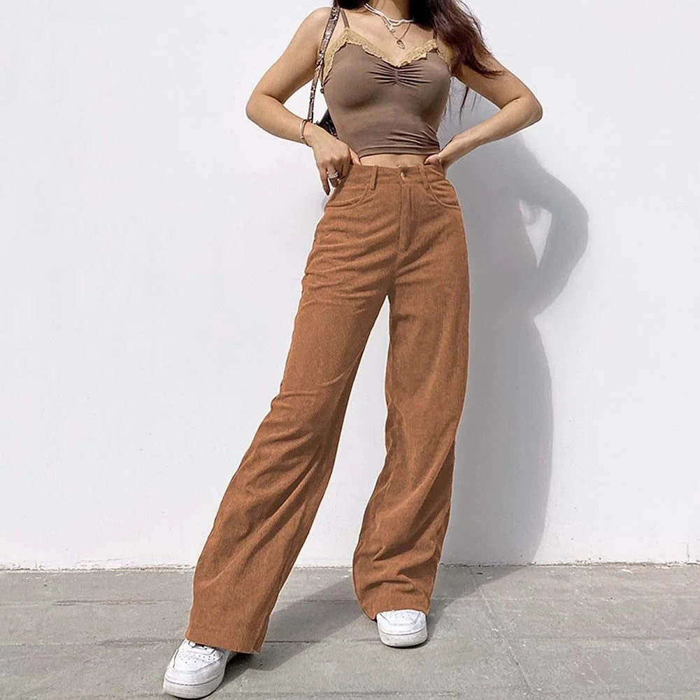 Pantalón Casual Pierna Ancha. Ross
