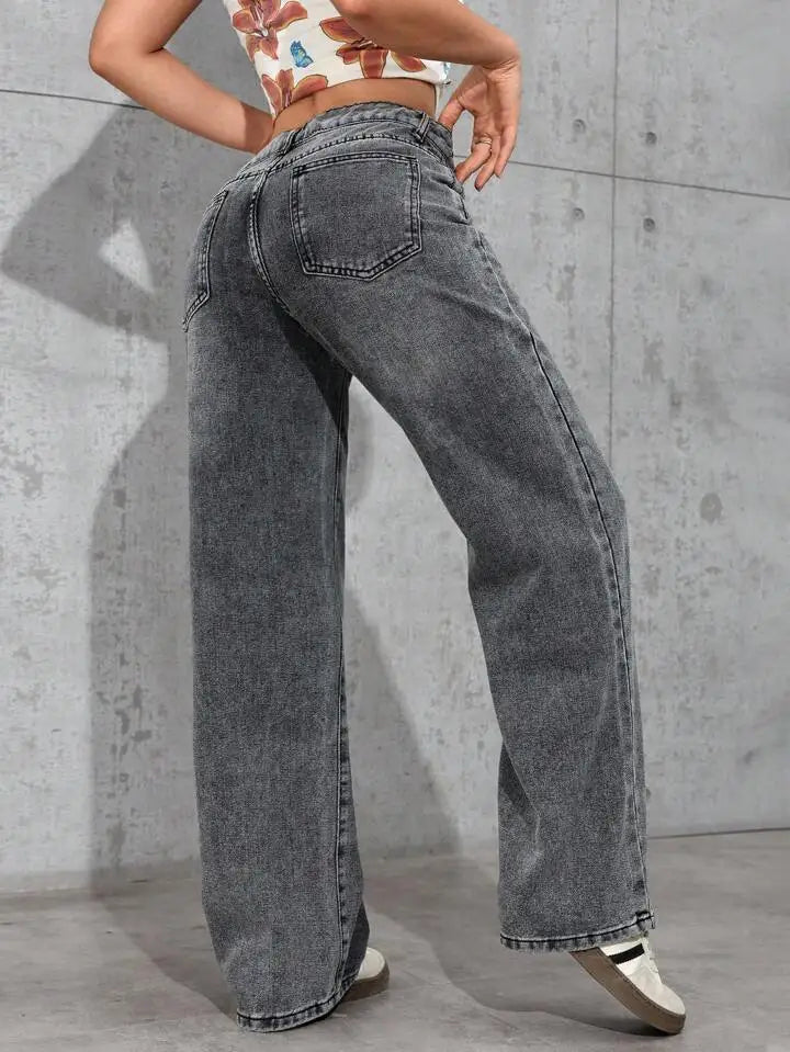 Jeans Rectos Cintura Alta. Moni