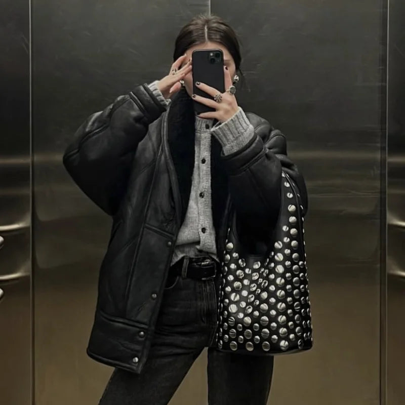 Bolso de Hombro Estilo Punk