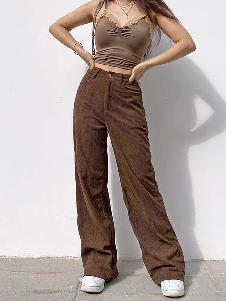 Pantalón Casual Pierna Ancha. Ross
