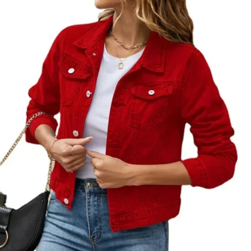 Chaqueta Informal con Cuello Vuelto