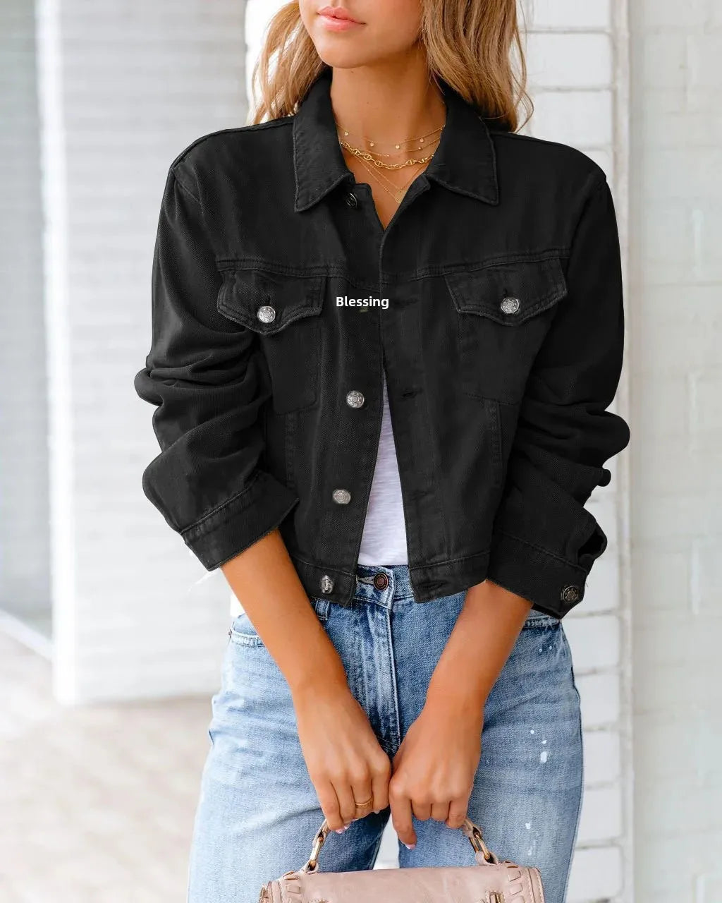 Chaquete Retro Estilo Americano