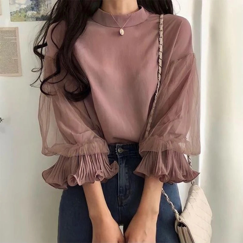 Blusa Elegante con Túnicas Sueltas