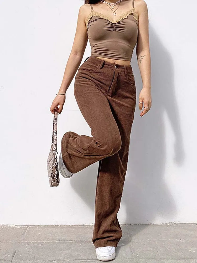Pantalón Casual Pierna Ancha. Ross