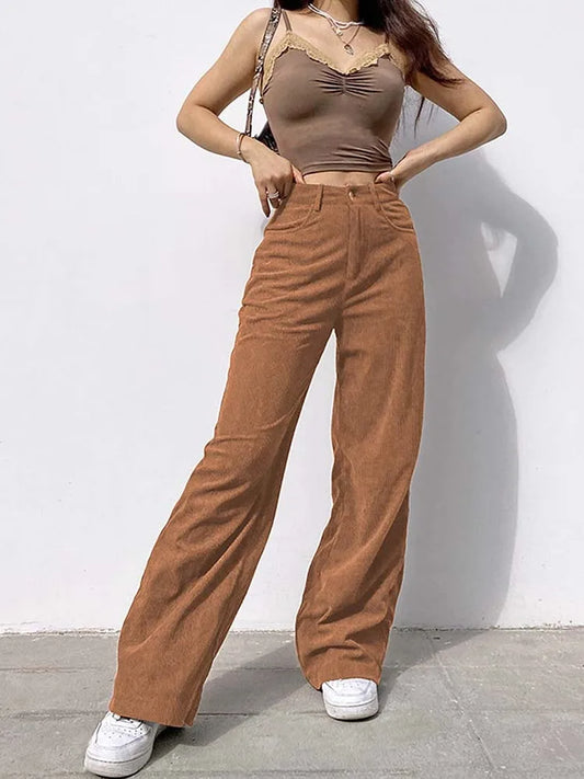 Pantalón Casual Pierna Ancha. Ross