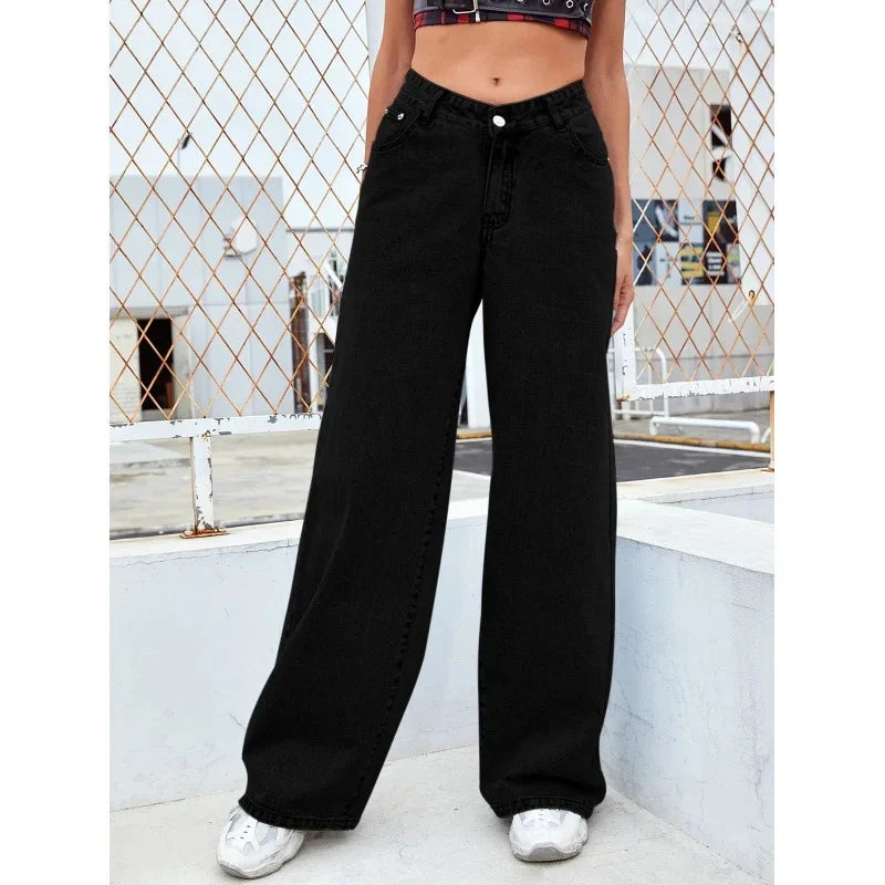 Jeans Slim Rectos con Cintura Alta